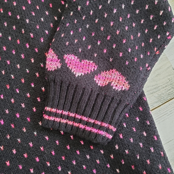 Torrid Cardigan Drop Shoulder V Neck Button Front Sweater Hearts Size 3X - Picture 2 of 8